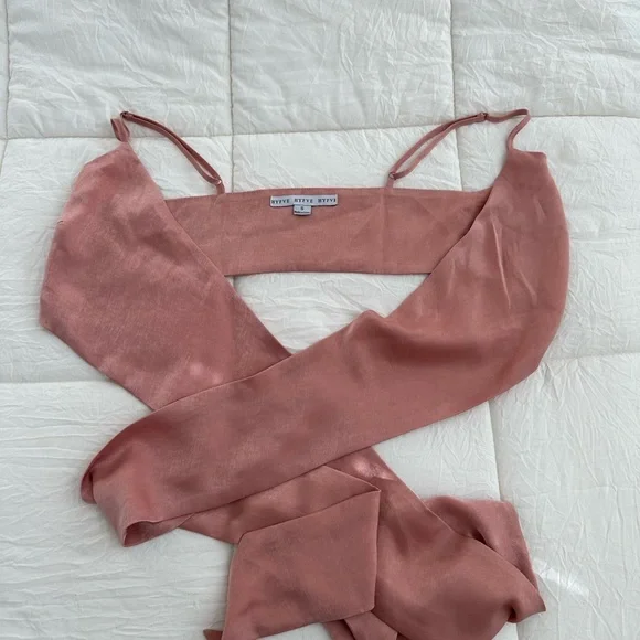 𝅺Silky Tie Top - Picture 6 of 6